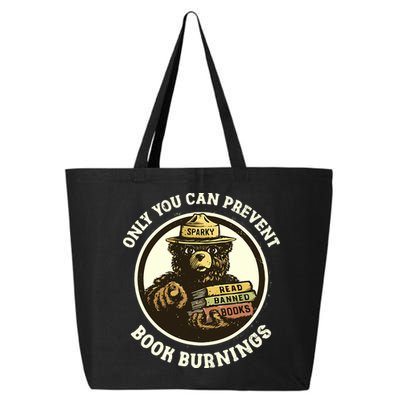 Only You Can Prevent Book Burnings Banned Books Awareness 25L Jumbo Tote