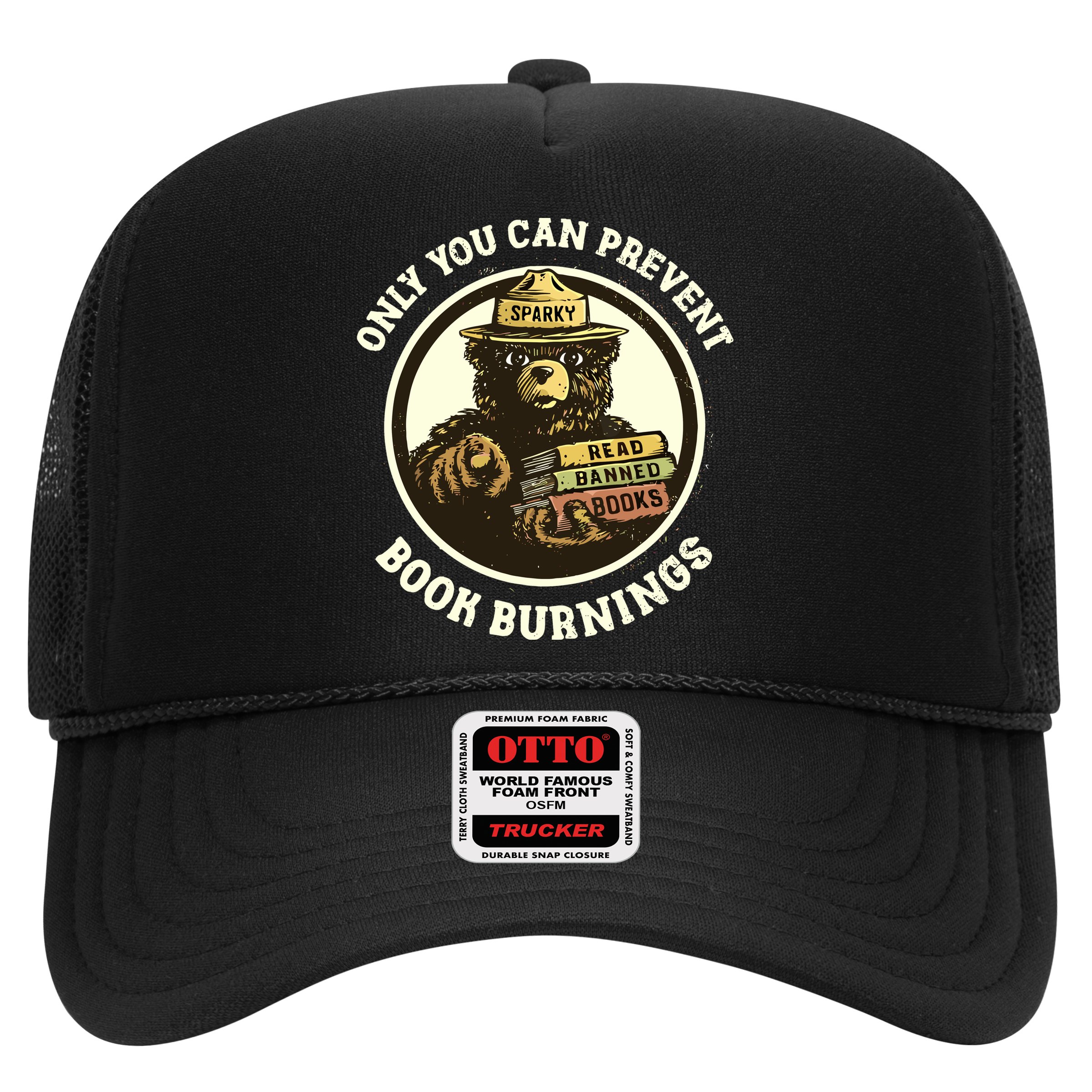 Only You Can Prevent Book Burnings Banned Books Awareness Hat
