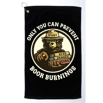 Only You Can Prevent Book Burnings Banned Books Awareness Golf Towel