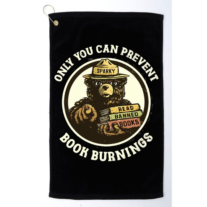 Only You Can Prevent Book Burnings Banned Books Awareness Golf Towel