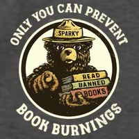 Only You Can Prevent Book Burnings Banned Books Awareness Vector Backpack