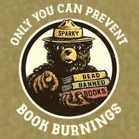 Only You Can Prevent Book Burnings Banned Books Awareness Garment-Dyed Women's Muscle Tee