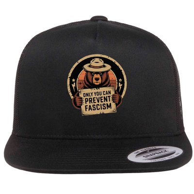 Only You Can Prevent Fascism Flat Bill Trucker Hat