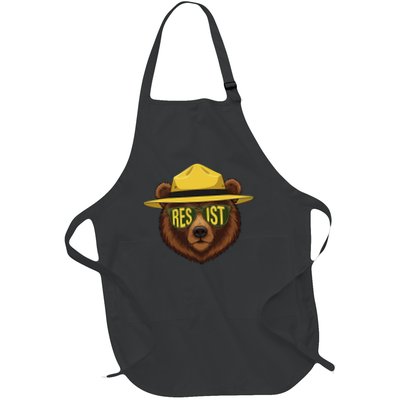 Only You Can Prevent Fascism Bear Full-Length Apron With Pockets