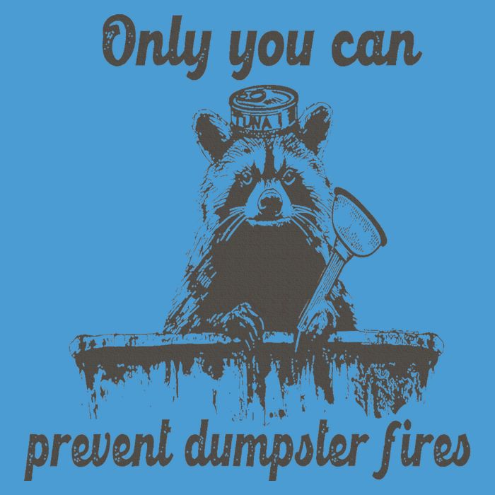 Only You Can Prevent Dumpster Fires Raccoon Meme Tie Dye Hoodie