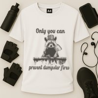 Only You Can Prevent Dumpster Fires Raccoon Meme Performance Shirt
