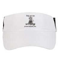 Only You Can Prevent Dumpster Fires Raccoon Meme Adult Drive Performance Visor