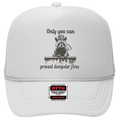 Only You Can Prevent Dumpster Fires Raccoon Meme Trucker Hat