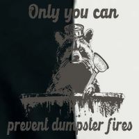 Only You Can Prevent Dumpster Fires Raccoon Meme Infant Baby Jersey Bodysuit