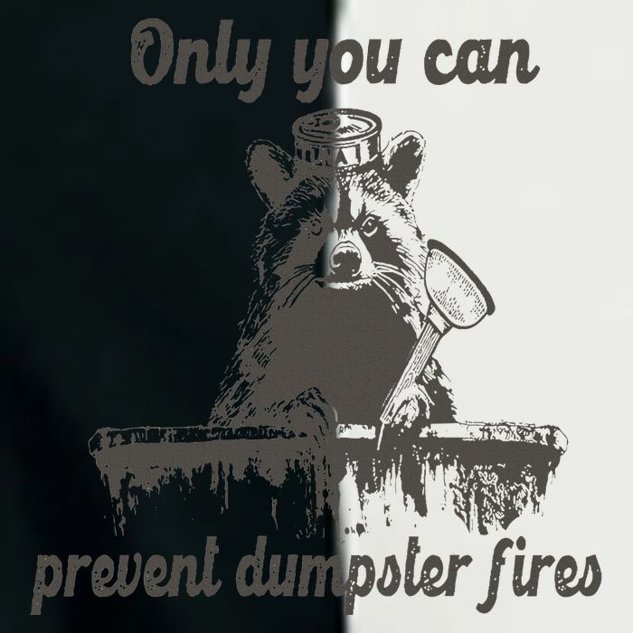 Only You Can Prevent Dumpster Fires Raccoon Meme Infant Baby Jersey Bodysuit