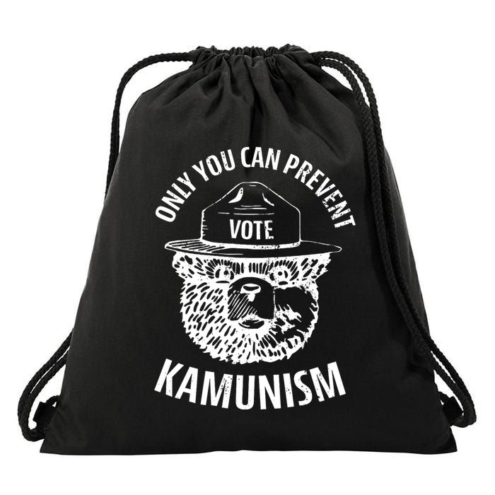 Only You Can Prevent Kamunism Vote Drawstring Bag