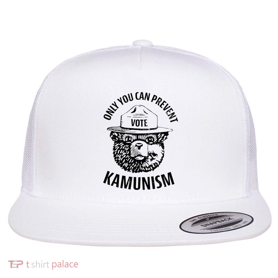 Only You Can Prevent Kamunism Vote Flat Bill Trucker Hat
