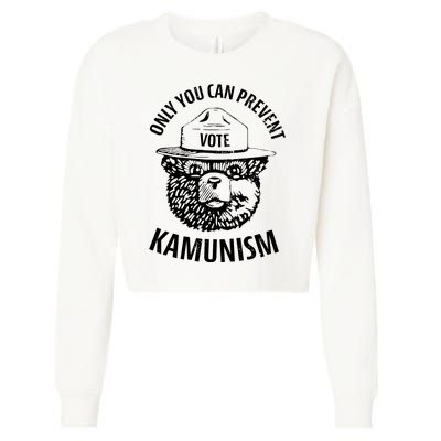 Only You Can Prevent Kamunism Vote Cropped Pullover Crew