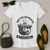 Only You Can Prevent Kamunism Vote Women's V-Neck T-Shirt