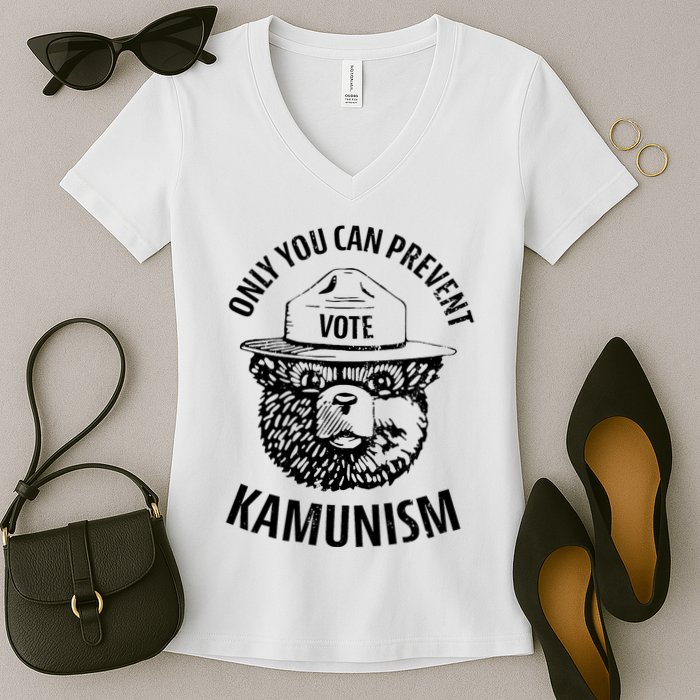 Only You Can Prevent Kamunism Vote Women's V-Neck T-Shirt