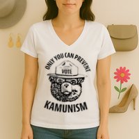 Only You Can Prevent Kamunism Vote Women's V-Neck T-Shirt