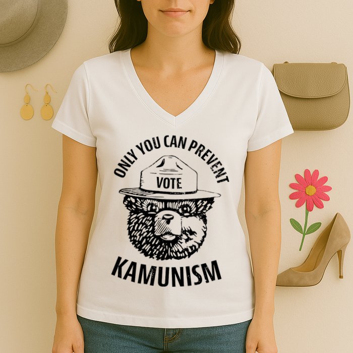 Only You Can Prevent Kamunism Vote Women's V-Neck T-Shirt