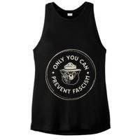 Only You Can Prevent Fascism Ladies PosiCharge Tri-Blend Wicking Tank