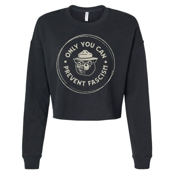 Only You Can Prevent Fascism Cropped Pullover Crew