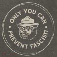 Only You Can Prevent Fascism Cotton Canvas Backpack