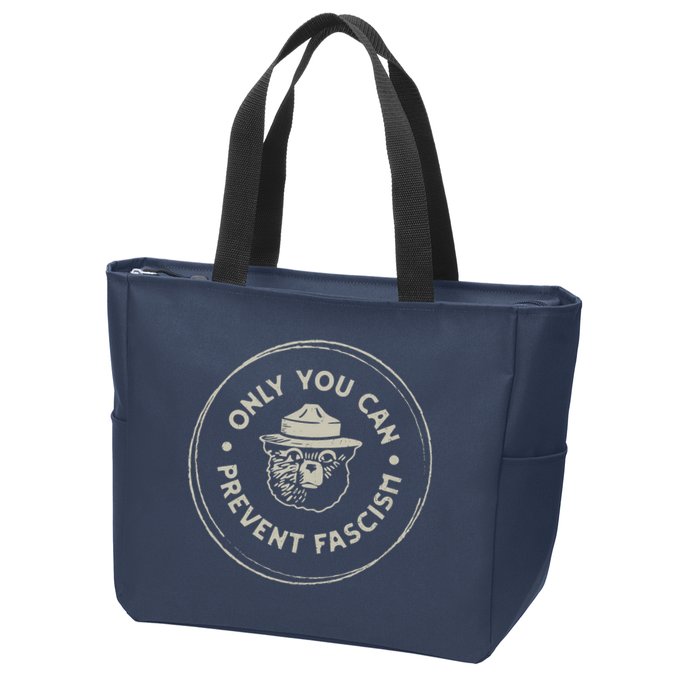 Only You Can Prevent Fascism Zip Tote Bag