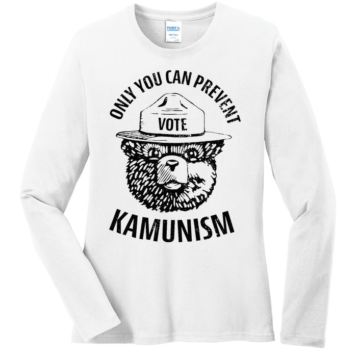 Only You Can Prevent Kamunism Communism Election Humor 2024 Ladies Long Sleeve Shirt