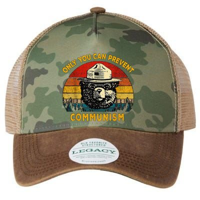 Only You Can Prevent Communism Camping Bear Legacy Tie Dye Trucker Hat