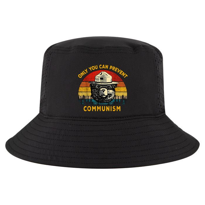 Only You Can Prevent Communism Camping Bear Cool Comfort Performance Bucket Hat