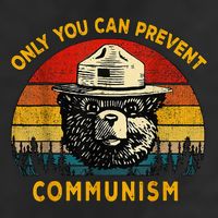 Only You Can Prevent Communism Camping Bear Cool Comfort Performance Bucket Hat
