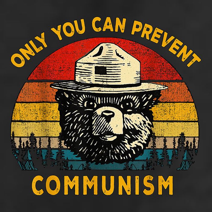 Only You Can Prevent Communism Camping Bear Cool Comfort Performance Bucket Hat