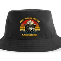 Only You Can Prevent Communism Camping Bear Sustainable Bucket Hat