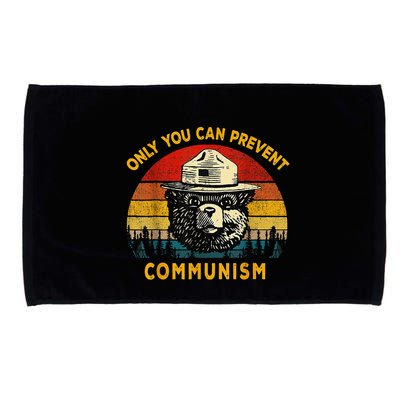 Only You Can Prevent Communism Camping Bear Microfiber Hand Towel