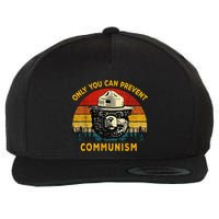 Only You Can Prevent Communism Camping Bear Wool Snapback Cap