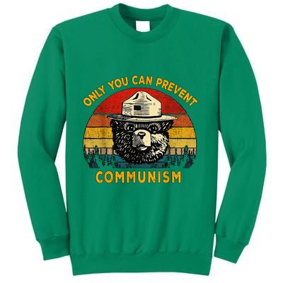 Only You Can Prevent Communism Camping Bear Sweatshirt