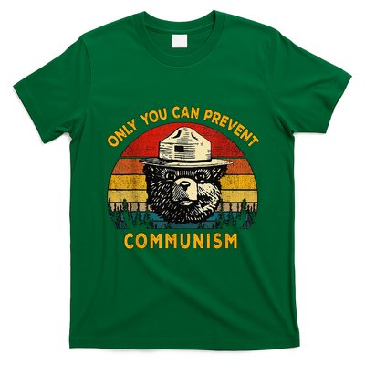 Only You Can Prevent Communism Camping Bear T-Shirt