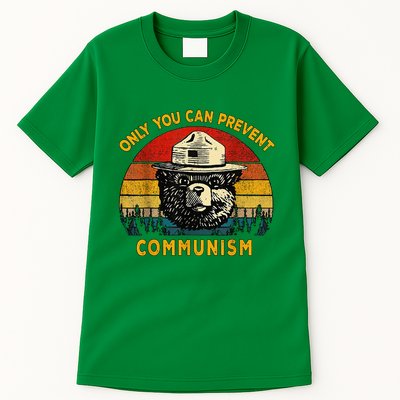 Only You Can Prevent Communism Camping Bear Tall T-Shirt