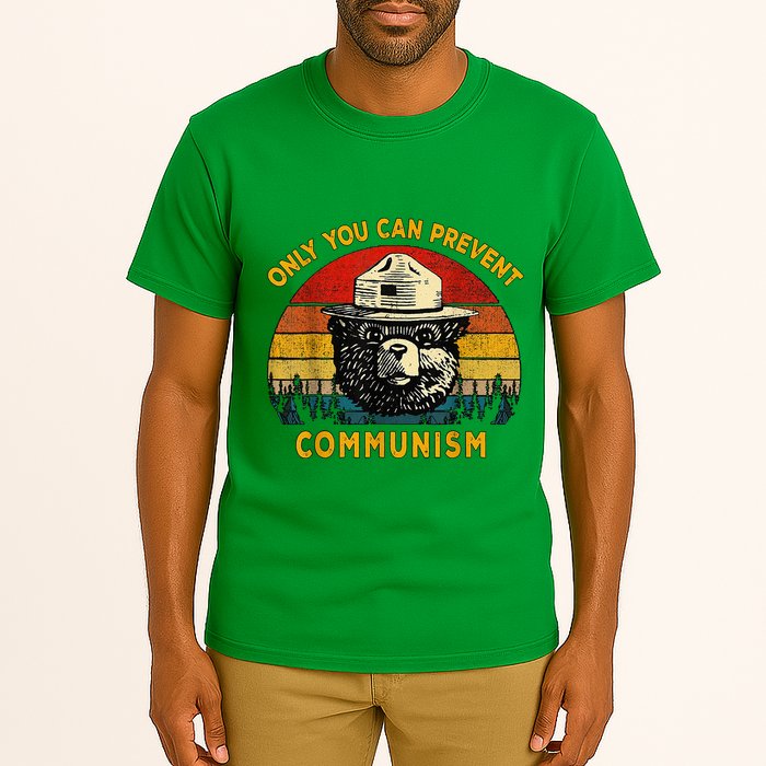 Only You Can Prevent Communism Camping Bear Tall T-Shirt