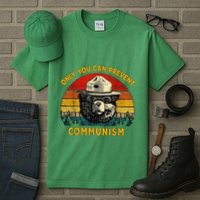Only You Can Prevent Communism Camping Bear Tall T-Shirt