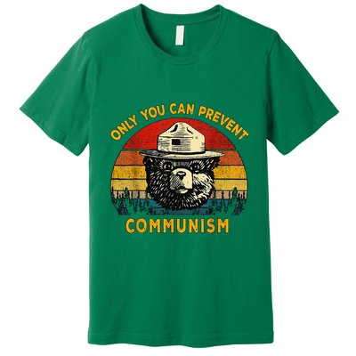 Only You Can Prevent Communism Camping Bear Premium T-Shirt