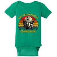 Only You Can Prevent Communism Camping Bear Baby Bodysuit