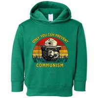 Only You Can Prevent Communism Camping Bear Toddler Hoodie