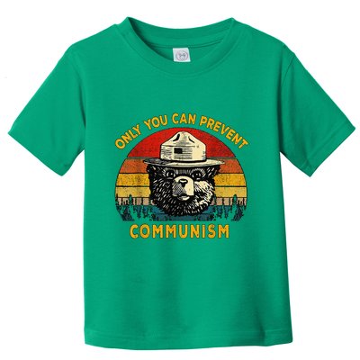 Only You Can Prevent Communism Camping Bear Toddler T-Shirt