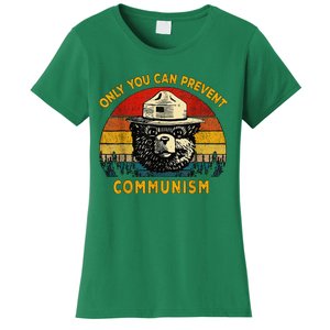 Only You Can Prevent Communism Camping Bear Women's T-Shirt