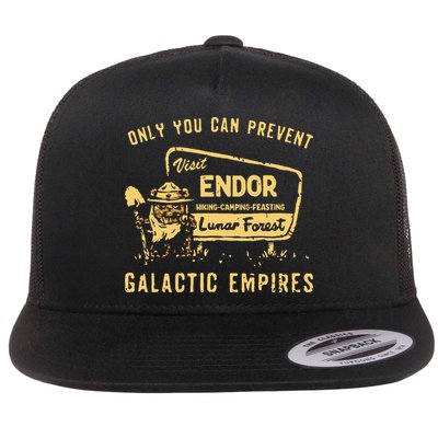 Only You Can Prevent Galactic Empires Flat Bill Trucker Hat