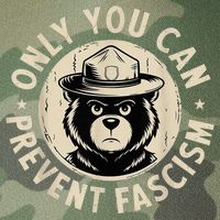 Only You Can Prevent Fascism Bear Legacy Tie Dye Trucker Hat