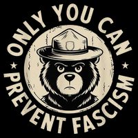 Only You Can Prevent Fascism Bear Bucket Hat
