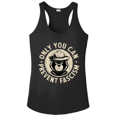 Only You Can Prevent Fascism Bear Ladies PosiCharge Competitor Racerback Tank