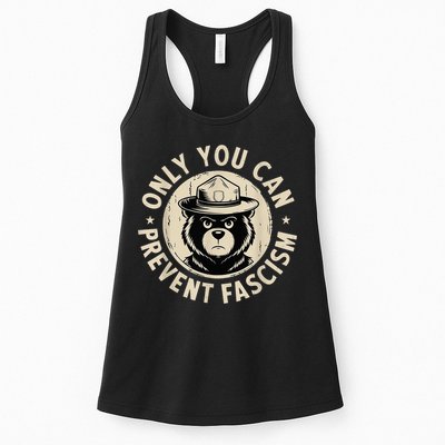 Only You Can Prevent Fascism Bear Womens Tank Top