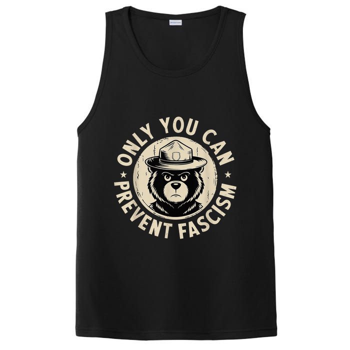 Only You Can Prevent Fascism Bear PosiCharge Competitor Tank