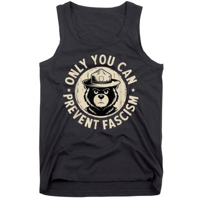 Only You Can Prevent Fascism Bear Tank Top